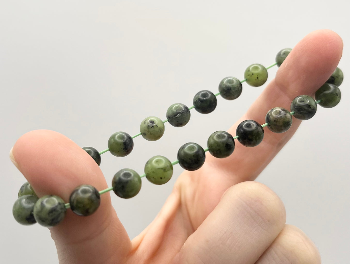 Chrysoprase Smooth Gemstone Bracelet 8mm