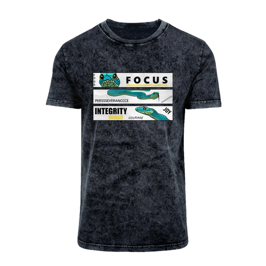 FOCUS Snake Acid Washed T-Shirt