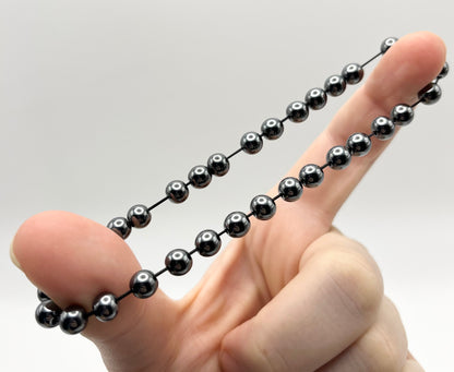Hematite Smooth Gemstone Bracelet 6mm