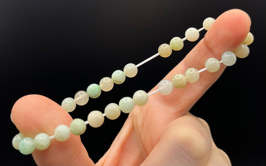 Rare Garnierite Green Moonstone Smooth Gemstone Bracelet 6mm AAA Grade