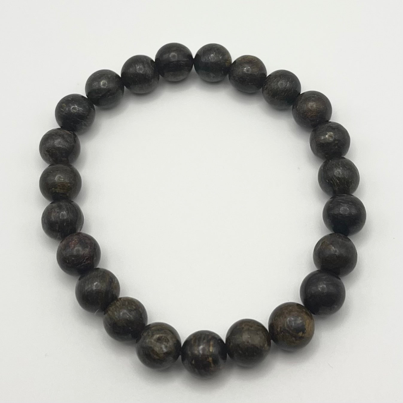 Bronzite Smooth Gemstone Bracelet 8mm