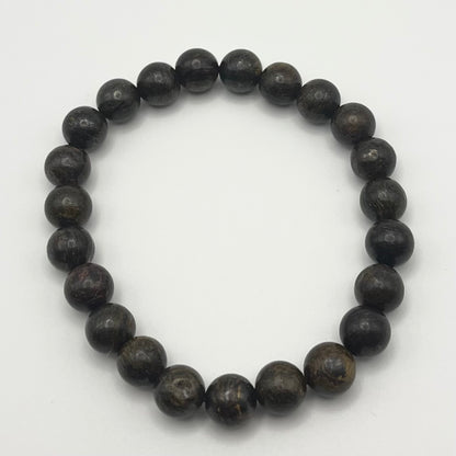 Bronzite Smooth Gemstone Bracelet 8mm