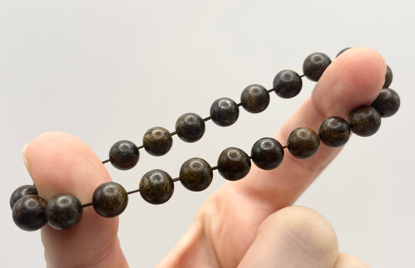 Bronzite Smooth Gemstone Bracelet 8mm