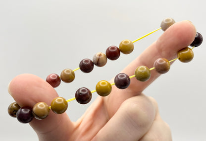 Mookaite Jasper Smooth Gemstone Bracelet 8mm