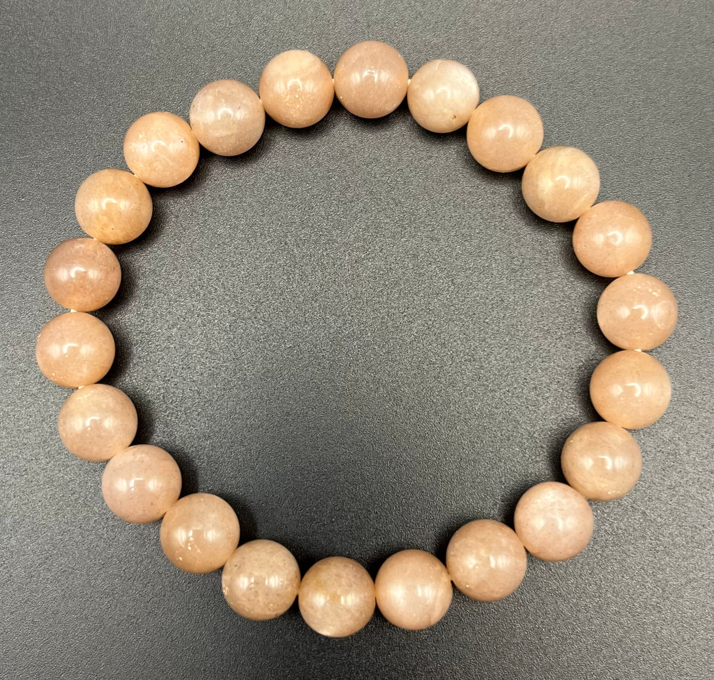 Orange Sunstone Smooth Gemstone Bracelet 8mm AAA Grade