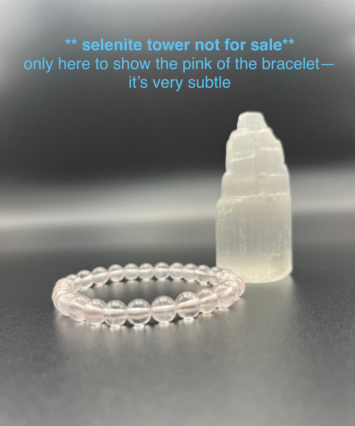 Gemmy Mozambique Rose Quartz Smooth Gemstone Bracelet 6mm AAA Grade